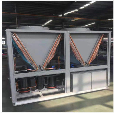 Pompa di calore commerciale R32 di fonte di aria del turbocompressore gemellato