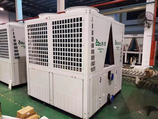 Annuncio pubblicitario della pompa di calore 37kw di fonte d'acqua di fonte di aria di CO2 R744 per acqua calda