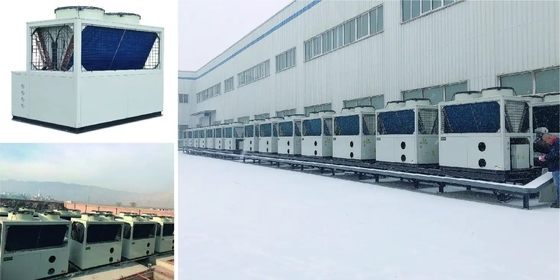 pompa di calore di fonte d'acqua di CO2 160Kw per il riscaldamento dell'università della scuola e l'acqua calda